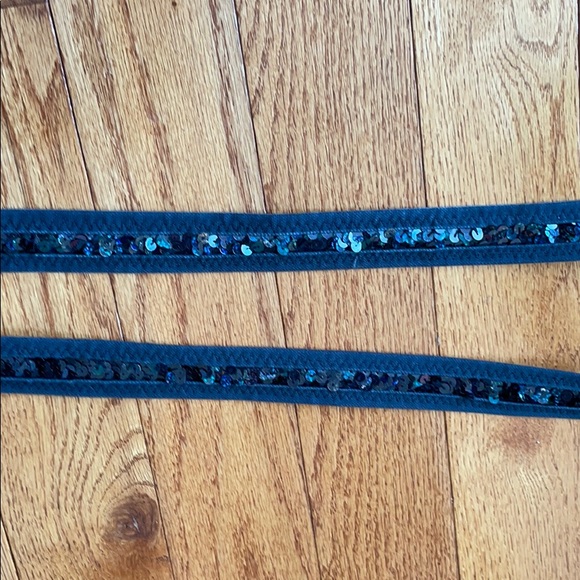 Gorgeous sequin canvas belt Black - Picture 3 of 5
